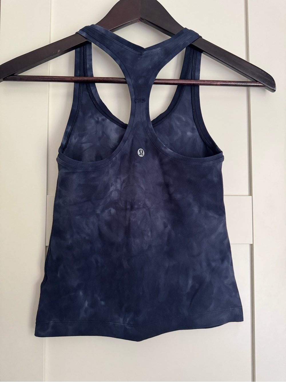Lululemon Cool Racerback Tank Top Diamond Dye Asphalt Grey True Navy Size 2 - Picture 8 of 10